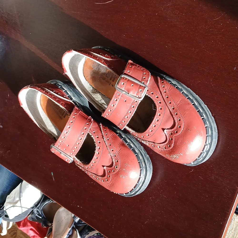 TredAir Mary Jane's. Size 8- 8 1/2. Burgandy/ Red